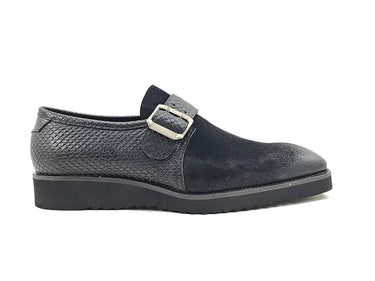 Carrucci Shoes Multi Media Buckle Monkstrap Shoe