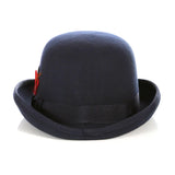 Ferrecci Wool Bowler Hat in Navy Blue
