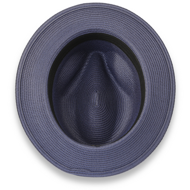 Ferrecci Tapa in Navy Crushable Straw Fedora