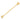 Stainless Steel Gold Steps Eyelet Collar Bar