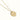 Stainless Steel Gold Engravable Round Pendant Women's Necklace