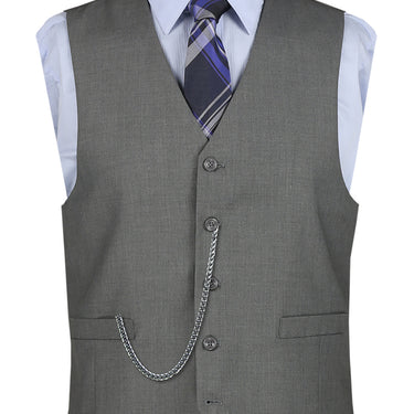 Vinci Medium Gray Regular Fit Vest - OV-900