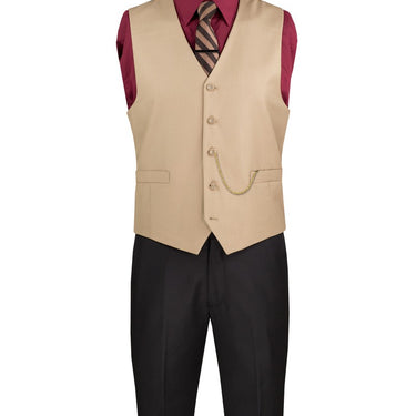 Vinci Khaki Regular Fit Vest - OV-900