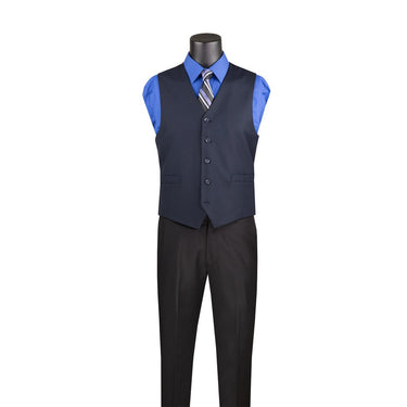 Vinci Navy Regular Fit Vest - OV-900