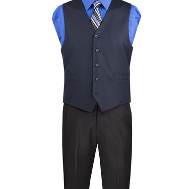 Vinci Navy Regular Fit Vest - OV-900