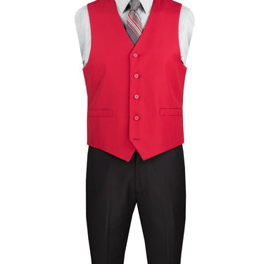 Vinci Red Regular Fit Vest - OV-900