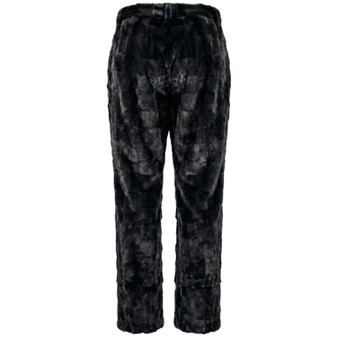 Calvere Furs Men's Mink Sections Pants in Black