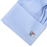 NHL New York Rangers Cufflinks and Lapel Pin Gift Set