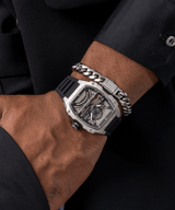Paul Rich US Astro Skeleton Abyss Silver Watch