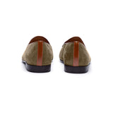 Men's Olive Textured Tan Milano Loafer