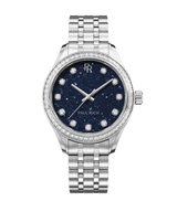 Paul Rich US Crystelle Silver Blue Aventurine Watch
