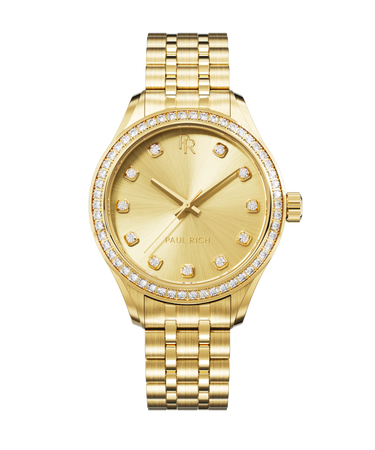 Paul Rich US Crystelle All Gold Luxury Watch