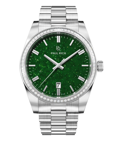 Paul Rich US Legacy Silver Green Aventurine Watch