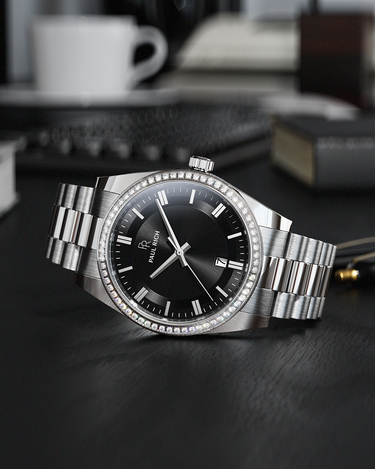 Paul Rich US Legacy Silver Black Dress Watch