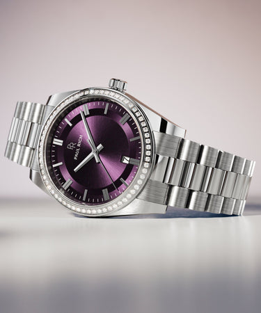 Paul Rich US Legacy Silver Plum Dress Watch