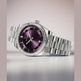 Paul Rich US Legacy Silver Plum Dress Watch
