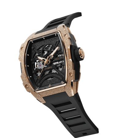 Paul Rich US Astro Skeleton Eclipse Gold Watch