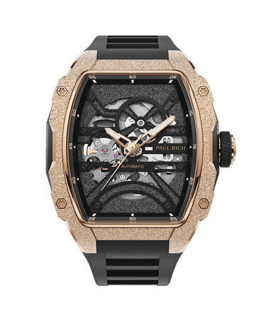 Paul Rich US Astro Skeleton Eclipse Gold Watch