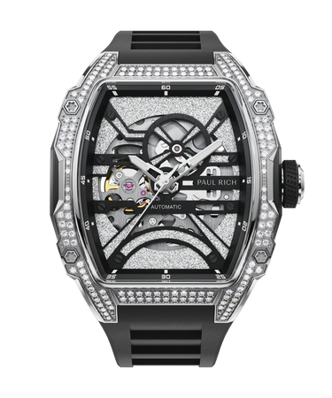 Paul Rich US Diamond Astro Skeleton Silver Watch