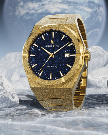 Paul Rich US Frosted Star Dust II Gold Watch