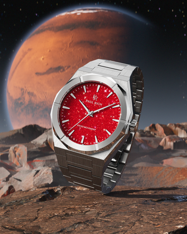 Paul Rich US Star Dust II Silver Red Watch