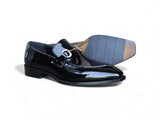 Carrucci Shoes Patent Leather Buckle Loafer