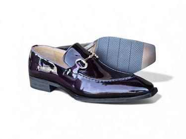 Carrucci Shoes Patent Leather Buckle Loafer