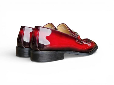 Carrucci Shoes Patent Leather Buckle Loafer