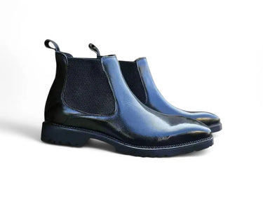 Patina Chelsea Boot Lug Sole in Black