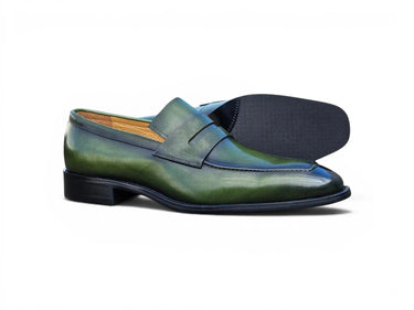 Carrucci Shoes Patina Finished Penny Loafer