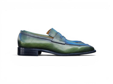 Carrucci Shoes Patina Finished Penny Loafer