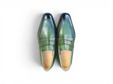 Carrucci Shoes Patina Finished Penny Loafer
