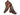 Paul Parkman Croco-Textured Calfskin Handmade Zipper Boots in Brown Burnished
