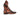 Paul Parkman Croco-Textured Calfskin Handmade Zipper Boots in Brown Burnished