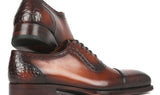 Paul Parkman Goodyear Welted Cap Toe Oxfords in Brown