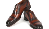Paul Parkman Goodyear Welted Cap Toe Oxfords in Brown
