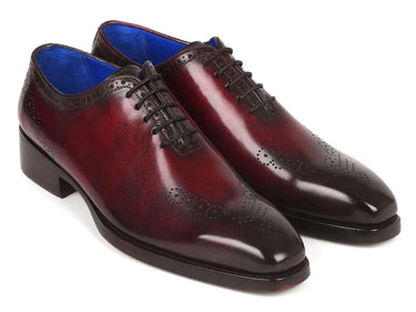 Paul Parkman Goodyear Welted Punched Oxfords in Bordeaux