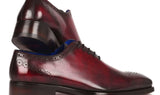 Paul Parkman Goodyear Welted Punched Oxfords in Bordeaux