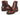Paul Parkman Men's Burnished Leather Boots in Brown