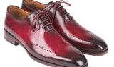 Paul Parkman Men's Burnished Wingtip Oxfords in Bordeaux
