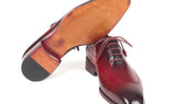 Paul Parkman Men's Burnished Wingtip Oxfords in Bordeaux