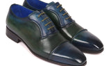 Paul Parkman Men's Cap-Toe Oxfords in Blue & Green