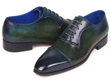 Paul Parkman Men's Cap-Toe Oxfords in Blue & Green