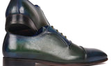 Paul Parkman Men's Cap-Toe Oxfords in Blue & Green