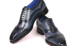 Paul Parkman Men's Goodyear Welted Oxford Shoes in Navy