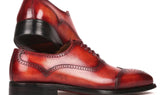 Paul Parkman Men's Goodyear Welted Oxford Shoes in Reddish Brown