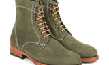 Paul Parkman Men's Nubuck Leather Boots in Green