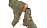 Paul Parkman Men's Nubuck Leather Boots in Green