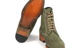 Paul Parkman Men's Nubuck Leather Boots in Green