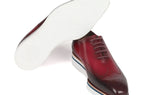 Paul Parkman Men's Smart Casual Wingtip Oxfords in Bordeaux